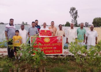 ਆਰੀਆ ਸਮਾਜ ਮੰਦਰ ਪਿੰਡ ਬਰਨਾਲਾ ਵਲੋਂ ਵਣ ਮਹਾਂਉਤਸਵ ਮਨਾਇਆ ਗਿਆ ।