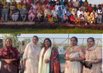 ਰਾਸ਼ਟਰਪਤੀ ਸਨਮਾਨ ਹਾਸਿਲ ਕਰਨ ਵਾਲੀ ਸਰਪੰਚ ਹਰਜਿੰਦਰ ਕੌਰ ਨੂੰ ਭਾਜਪਾ ਮਹਿਲਾ ਮੋਰਚਾ ਪੰਜਾਬ ਵਲੋਂ ਕੀਤਾ ਗਿਆ ਸਨਮਾਨਿਤ : ਮੀਨੂੰ ਸੇਠੀ, ਅੰਬਿਕਾ ਸਾਹਨੀ