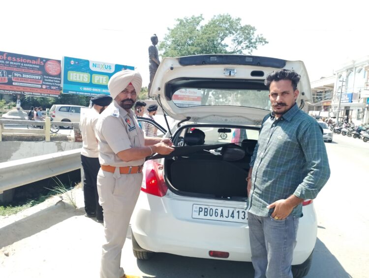 ਟ੍ਰੈਫਿਕ ਨਿਯਮਾਂ ਦੀ ਉਲੰਘਣਾ ਕਰਨ ਵਾਲਿਆਂ ਨੂੰ ਕਿਸੇ ਵੀ ਕੀਮਤ ‘ਤੇ ਬਖਸ਼ਿਆ ਨਹੀਂ ਜਾਵੇਗਾ : ਐਸ ਐਚ ਓ ਪਰਮਿੰਦਰਜੀਤ ਸਿੰਘ