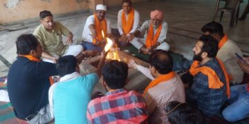 ਸ਼ਿਵ ਸੈਨਾ ਸਮਾਜਵਾਦੀ ਵੱਲੋਂ ਸ਼ਹੀਦ ਹੋਏ ਜਵਾਨਾਂ ਨੂੰ ਦਿੱਤੀ ਗਈ ਸ਼ਰਧਾਂਜਲੀ