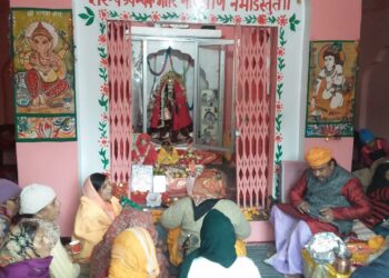 ਜੈ ਸ਼੍ਰੀ ਰਾਮ ਦੇ ਜੈਕਾਰਿਆਂ ਨਾਲ ਗੂੰਜਿਆ ਪਿੰਡ ਬਰਨਾਲਾ।