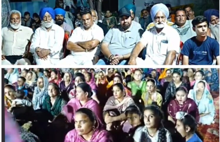 A religious congregation was organised at Baba Siddh Chano ji’s place for the protection of life ,peace and prosperity in the village.