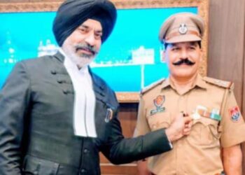 SI Sushil Kumar Sehajpal honored for providing good services on duty