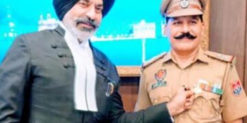 SI Sushil Kumar Sehajpal honored for providing good services on duty