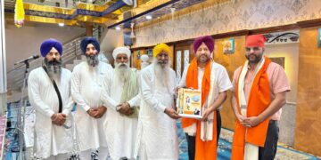 ਰਾਸ਼ਟਰੀ ਪ੍ਰਧਾਨ ਬਣਨ ਤੋਂ ਬਾਅਦ ਪਰਮਜੀਤ ਸਿੰਘ ਗਿੱਲ ਗੁਰਦੁਆਰਾ ਅੰਗੀਠਾ ਸਾਹਿਬ ਹੋਏ ਨਤਮਸਤਕ